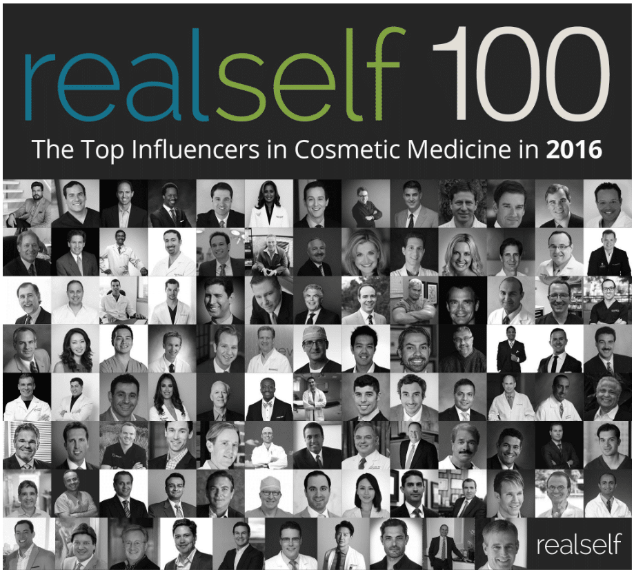 RealSelf 100 Award To Influencers in Cosmetic Medicine to Dr. Ravi Somayazula