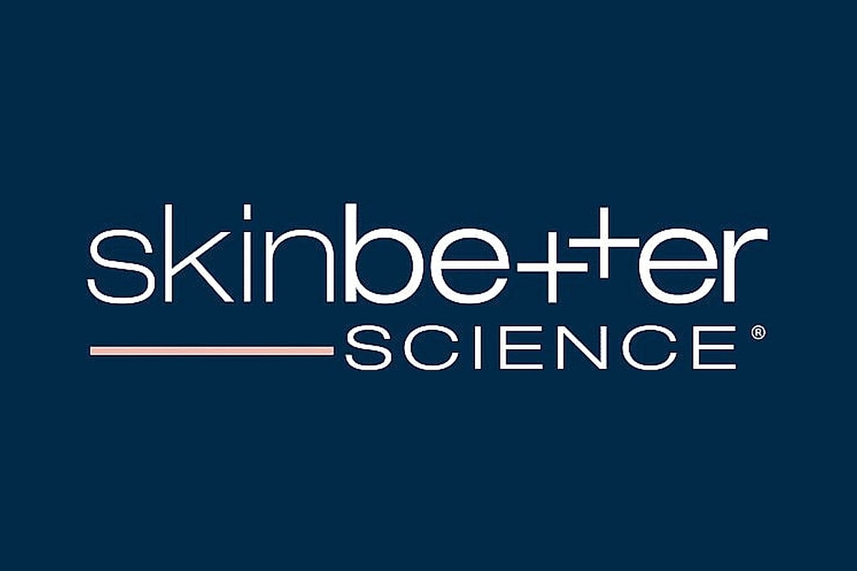 skinbetter SCIENCE logo on dark background
