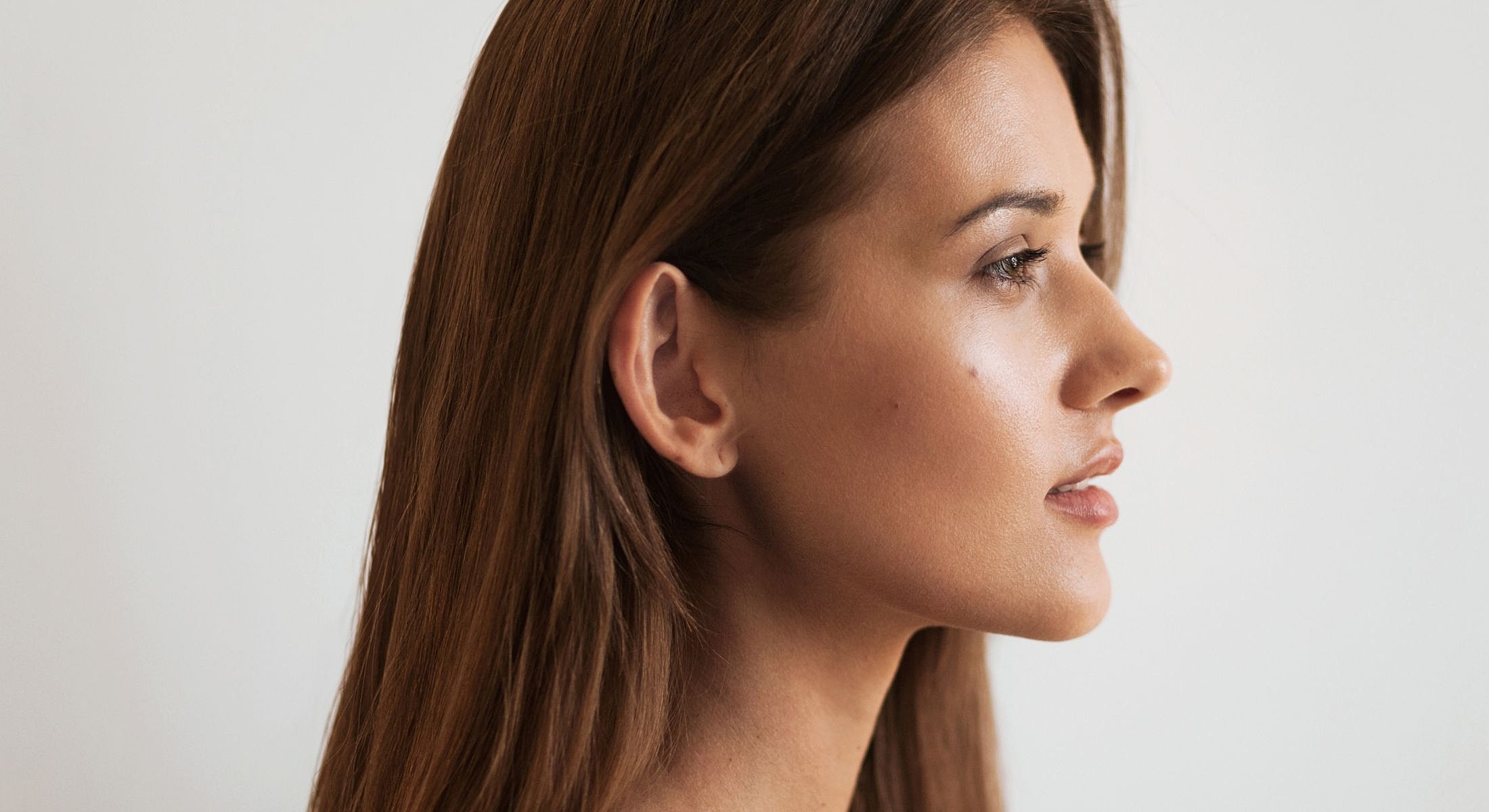 Houston Facial Plastic Surgery model with brown hair