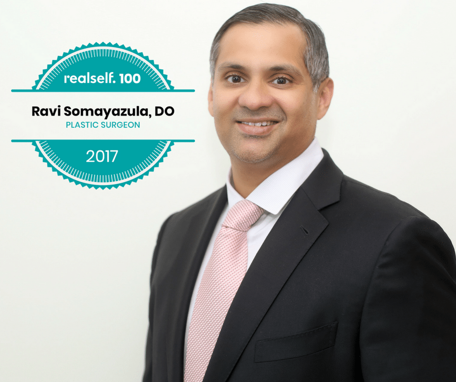 A Big Congratulations to Dr. Ravi! He Was Recently Honored With the RealSelf 100 for the Second Year in a Row in Houston & Katy, TX